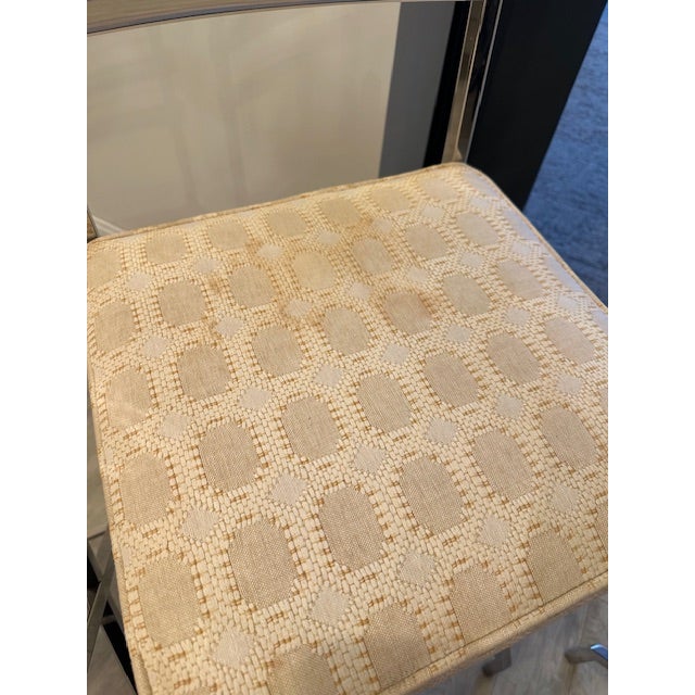 1970s 1970s Set of 4 Mid Century Chrome Counter Stools For Sale - Image 5 of 8