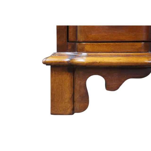 Lexington Furniture 1980s Lexington Furniture Vintage Cherry Wood Goddard Block Front Chest of Drawers Nightstand or Side Table - 1980s For Sale - Image 4 of 8