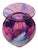 Contemporary David Lindsay Art Glass Vase Hearts Pink Purple California Decor Nourot Student For Sale - Image 3 of 13