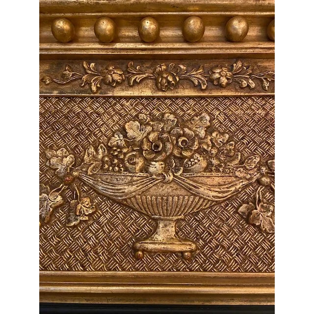 Federal Style Giltwood Trumeau Mirror For Sale - Image 4 of 5