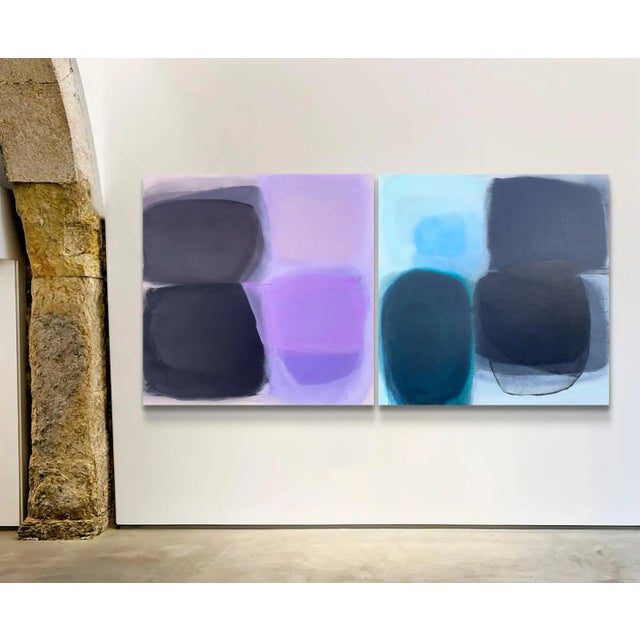Contemporary Lovefool (Wallflower Series) Lavender Color Field Abstract Painting For Sale - Image 3 of 11