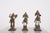 18th Century Bronze Statues of Knights, West India, Set of 3 For Sale - Image 3 of 7