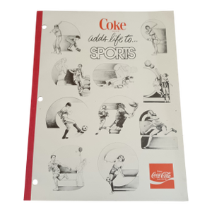 1950's Coca Cola "Sports Notebook"