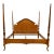Thomasville King Size Hardwood Carved Poster Bed For Sale