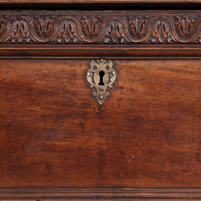 Brown 17th Century French Carved Trunk For Sale - Image 8 of 8