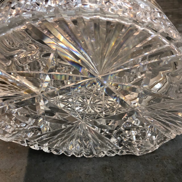 Large Oval Cut Crystal Box For Sale In Raleigh - Image 6 of 10