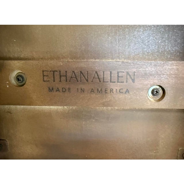 Vintage Ethan Allen Country Colors Round Side Table For Sale In Philadelphia - Image 6 of 7