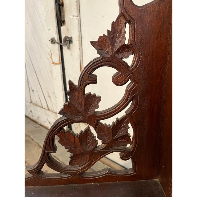 Early 20th Century Victorian Carved Walnut Shelf For Sale - Image 4 of 11