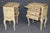 Italian 1950's Pair of Italian Venetian Style Creme Paint Decorated and Gilt Nightstands For Sale - Image 3 of 13
