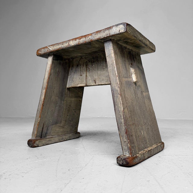 Japanese Wooden Plant Stand, 1950s For Sale - Image 9 of 9