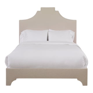 Nadine California King Bedframe, Gelam Linen For Sale