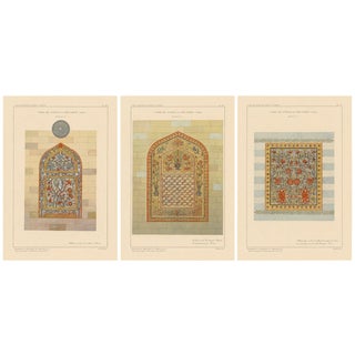 Alexandre M. Raymond, Stained Glass Designs, Yenişehir, 1924, Paper, Set of 3 For Sale