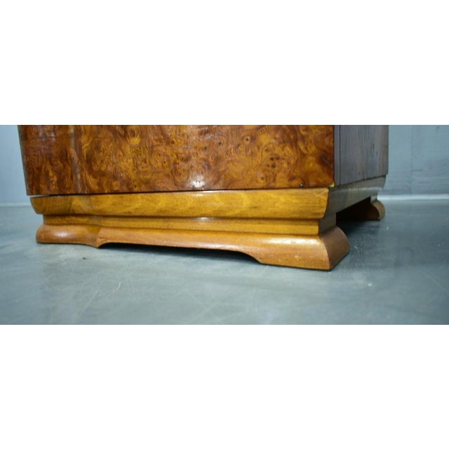 Wood Art Deco Bedside Tables, Czechoslovakia, Set of 2 For Sale - Image 7 of 18