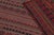 Vintage Persian Tribal Square Kilim, Red & Teal Geometric Stripes - Rug & Kilim For Sale - Image 10 of 10