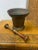 19th Century Oxidized Italian Bronze Mortar & Pestle For Sale - Image 4 of 6