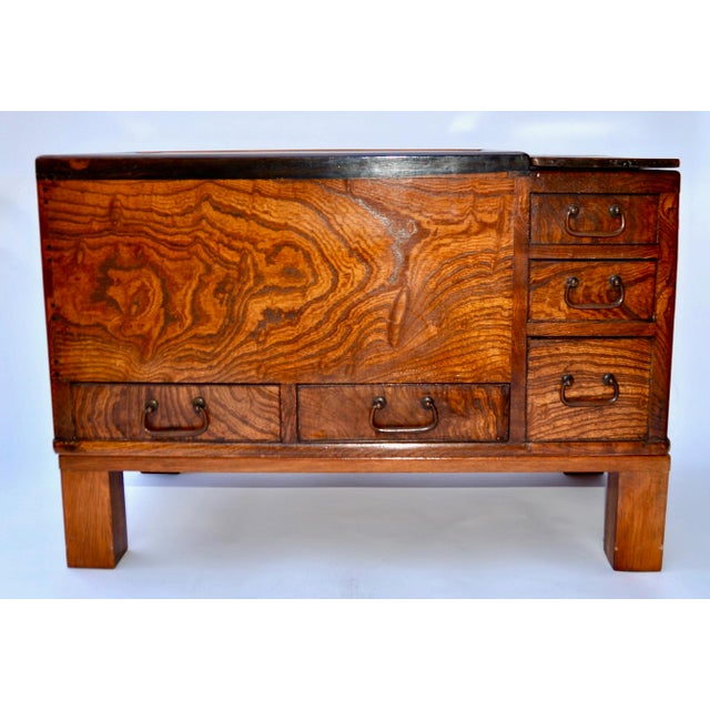 Antique Japanese Wood Hibachi Table Chairish