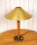 Wood Large Swedish Brass and Oak Table Lamp by Boréns, 1940s For Sale - Image 7 of 13