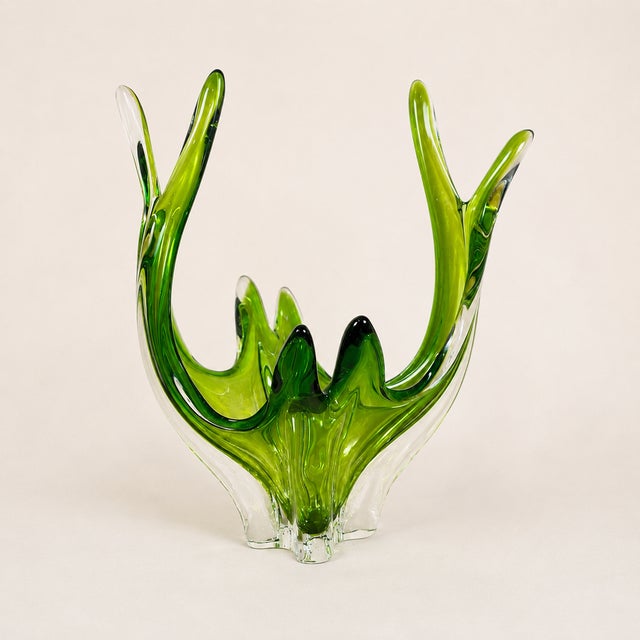 Glass Murano Lava Glass Centerpiece, 1980s For Sale - Image 7 of 7