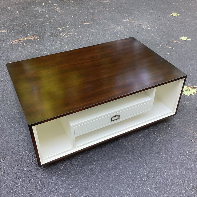 Moore Councill Coffee Table With Lower Display Shelves For Sale - Image 4 of 5