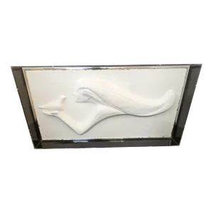 1990s Austin 3D Sculpted Paper Peace Flight by David Fisher 524/1000, Framed