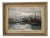 Ezelino Briante, Le Grand Port, Oil on Cardboard, 1960s, Framed For Sale