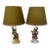 Pair of Vintage Lamps With Porcelain Birds For Sale