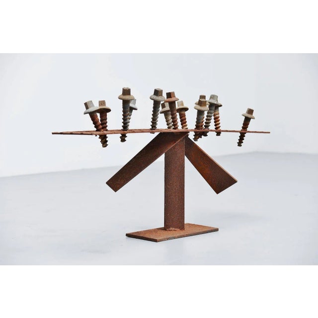 Abstract Modern Screws Sculpture by Theo Niermeijer, 1970 For Sale - Image 3 of 9