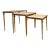 Beige White Marble and Brass Nesting Tables, Set of 3 For Sale - Image 8 of 8