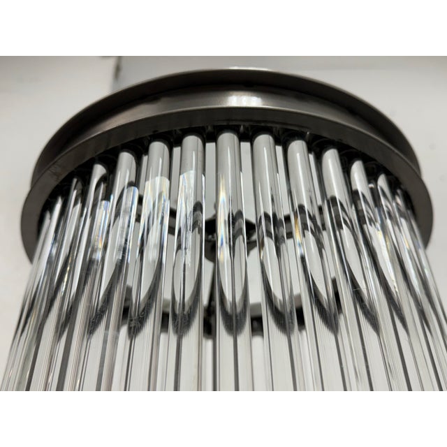 Wah Sing Lamp Company Glass Rod Floor Lamp For Sale In San Francisco - Image 6 of 12