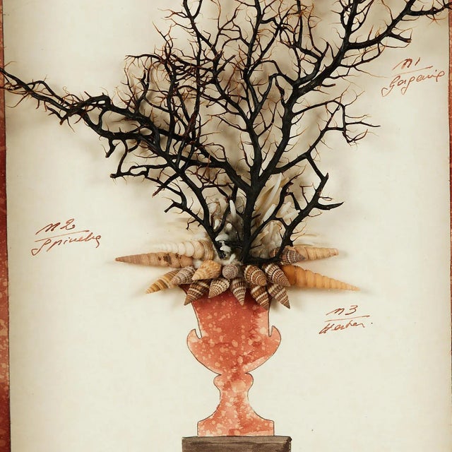 Antique Italian Mixed Media Grotto Style Collage With Seashells For Sale - Image 4 of 8