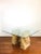 McGuire Vintage McGuire Twisted Rattan Double Pedestal Organic Modern Glass Top Dining Table For Sale - Image 4 of 12