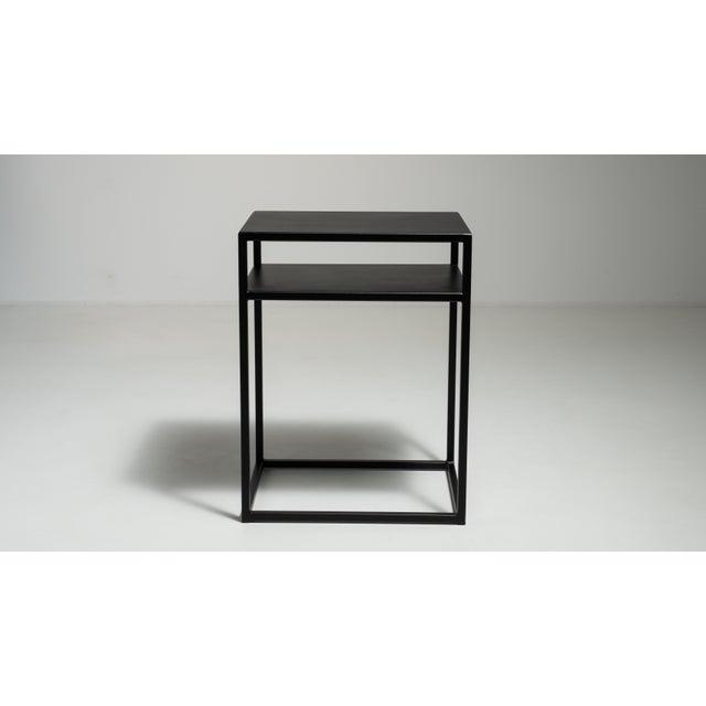 Early 21st Century Early 21st Century Poland Black Wood Side Table For Sale - Image 5 of 14