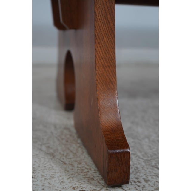 2000 - 2009 Stickley Mission Oak Arts & Crafts Dining Room Table For Sale - Image 5 of 12
