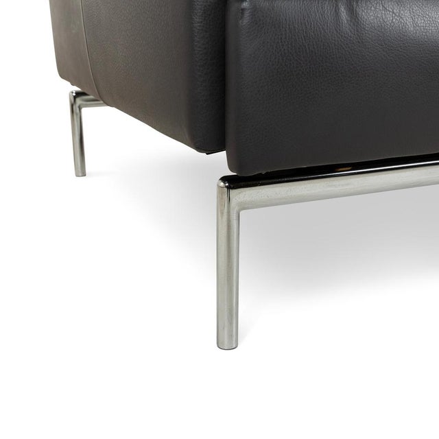 Three-Seater Sofa in Leather from FSM For Sale - Image 5 of 14