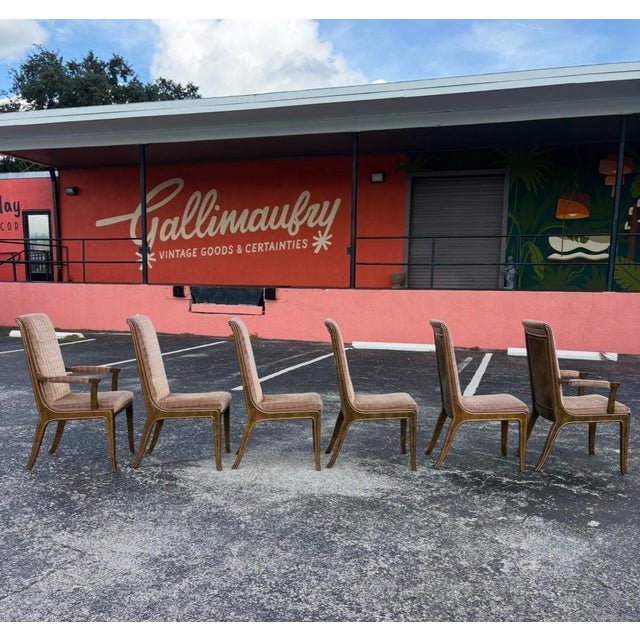 Mid Century Mastercraft Burl Dining Set For Sale - Image 10 of 17