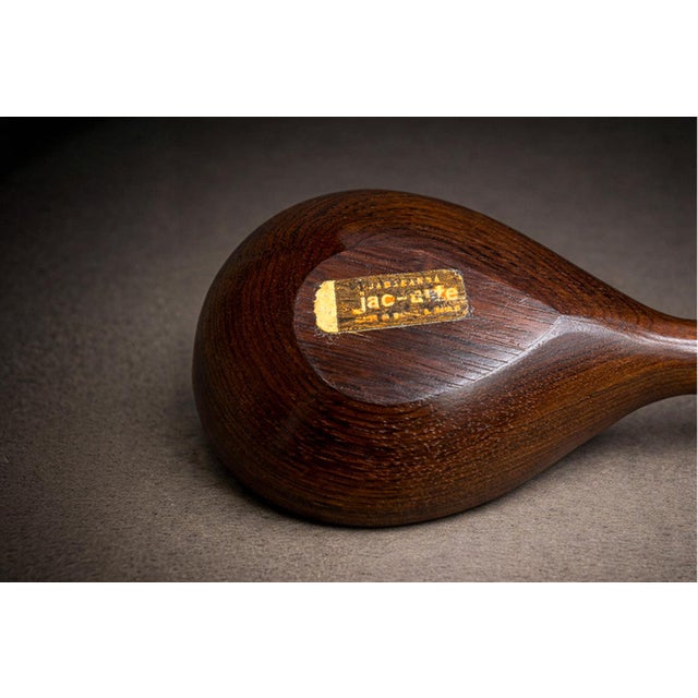 Brown 1960s Decorative Spoon in Rosewood, Jac Art For Sale - Image 8 of 9