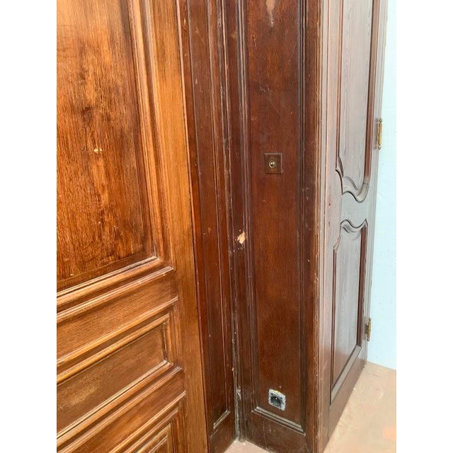 19th Century Louis XV Carved Oak Paneling Element For Sale - Image 3 of 12