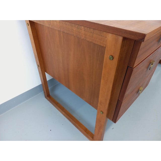 Double-Sided Executive Desk in Teak, 1960s For Sale - Image 15 of 18