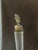 Vintage Brass and Hand Blown Glass Decanter, 1890s For Sale - Image 5 of 8