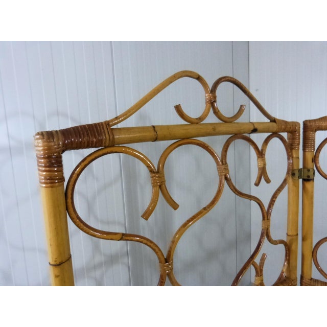 Rattan Room Divider, Italy, 1960s For Sale - Image 10 of 12