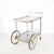 Silver-Plated Metal Serving Cart, 1970s For Sale - Image 16 of 18