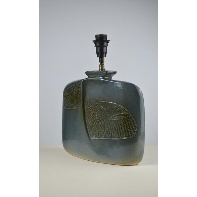 Glazed Ceramic Table Lamp by D. Protion for Vallauris, France, 1970s For Sale - Image 10 of 17