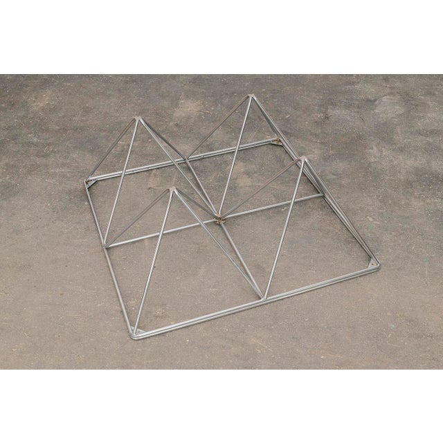 Glass and Chrome Coffee Table by Paolo Piva for B&B Italia, 1980s, in Very Good conditions. Designed 1980 to 1989 This...