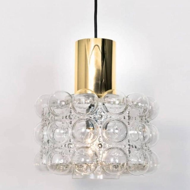 Glass Bubble Glass Pendant Lamp attributed to Helena Tynell, 1969 For Sale - Image 7 of 9
