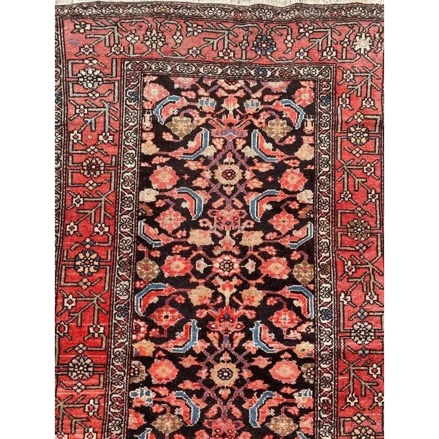 Very beautiful early 20th century Malayer runner with beautiful Herati design and beautiful natural colors, entirely hand...