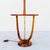 Wood Restored 1960s Sculpted Walnut & Brass Floor Lamp With Cocktail Table For Sale - Image 7 of 12