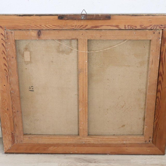 Seascape with Cliff, Oil Painting on Canvas, 20th Century, Framed For Sale - Image 11 of 12