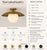 Metal Handcrafted Solid Brass Flush Mount Ceiling Light With Opal Glass Globe For Sale - Image 7 of 9