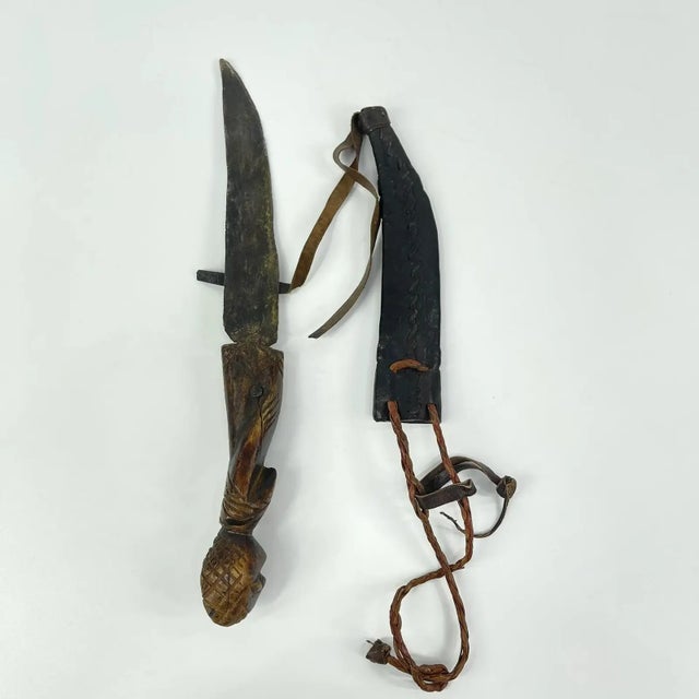 Early 20th Century Kuba Kongo Knife in Sheath For Sale - Image 12 of 12