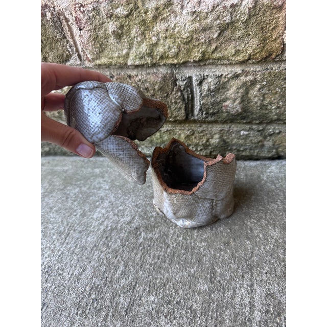 Sky Blue Late 20th Century Puzzle Ceramic Vase For Sale - Image 8 of 10